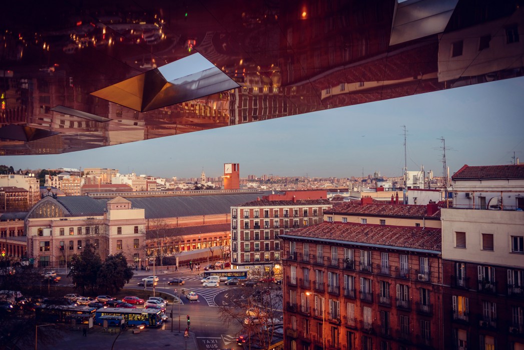 Θέα στην πόλη απ' το νέο κτίριο του Μουσείου Reina Sofía